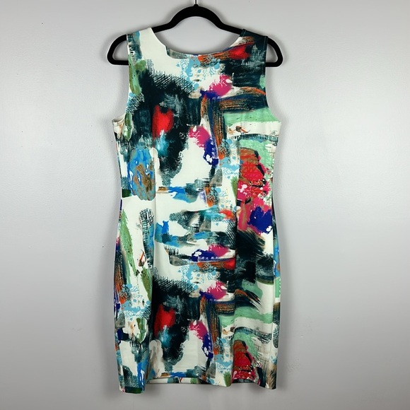 Joseph Ribkoff Multicolor Abstract Dress - Picture 10 of 12